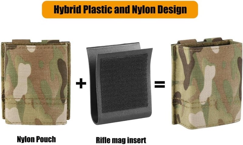 KRYDEX 5.56 Magazine Pouch,MOLLE Mag Holder with Quick Release Magazine Pouch Insert - Image 1